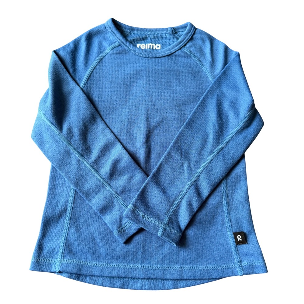 Reima Lani Kids Blue Thermal Base Layer Long Sleeve Top 2T 5200031A lightweight
